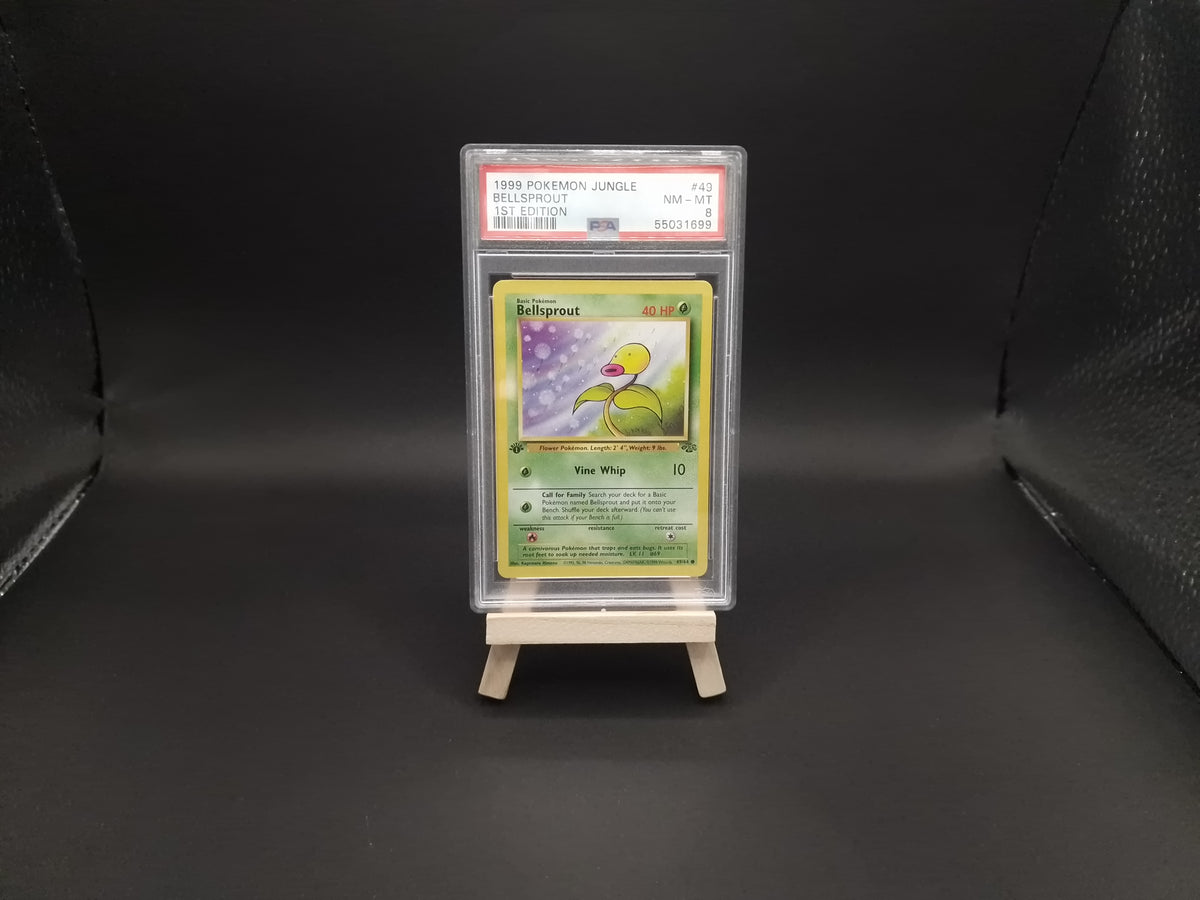 1999 POKEMON WOTC JUNGLE 1ST EDITION BELLSPROUT #49 PSA 8